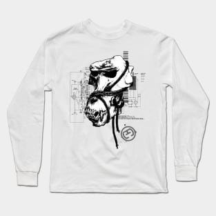 Baboon Skull -Echo Gear Long Sleeve T-Shirt